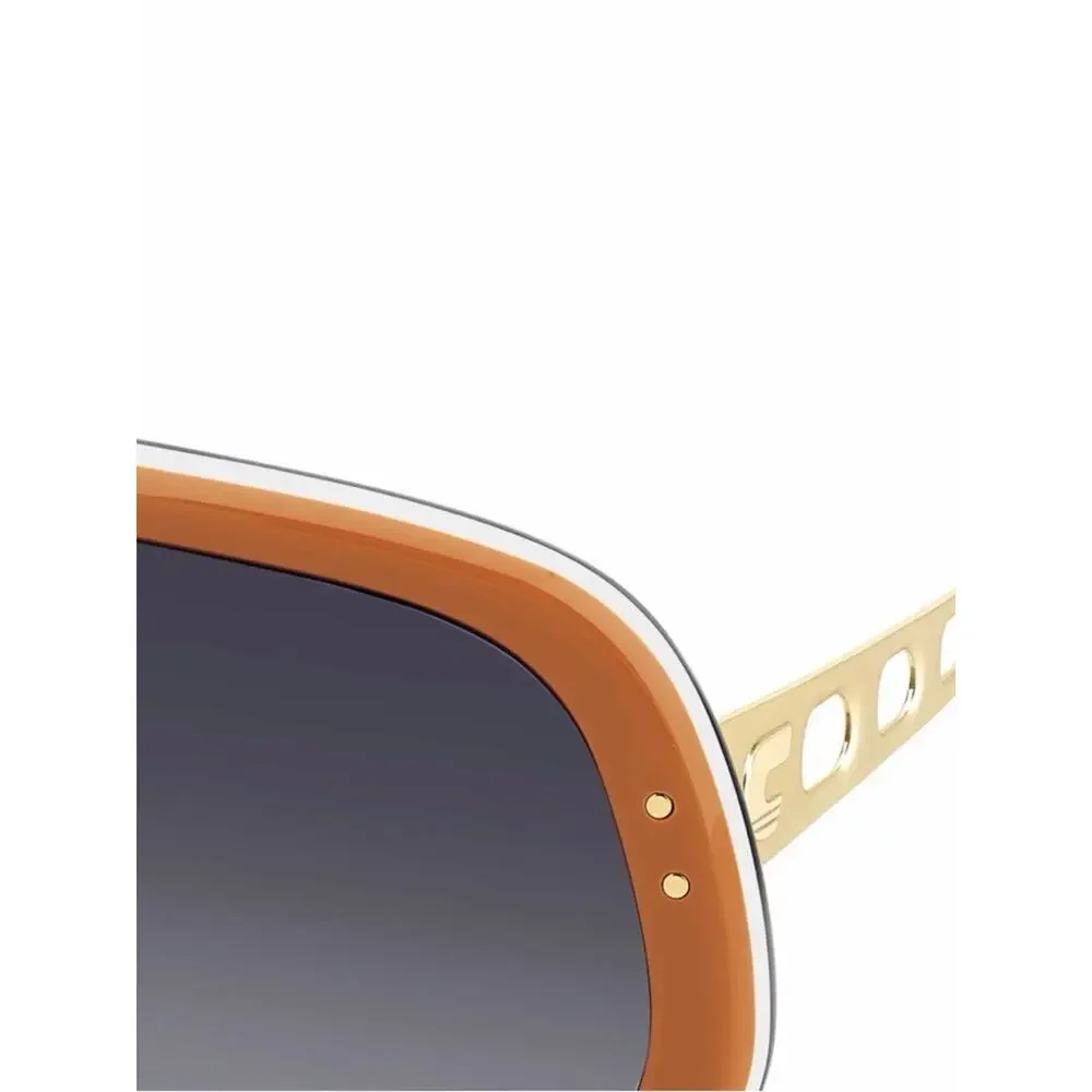 New Carrera Flaglab 17 C3E9O Oversized Shield Sunglasses in Orange, Authentic